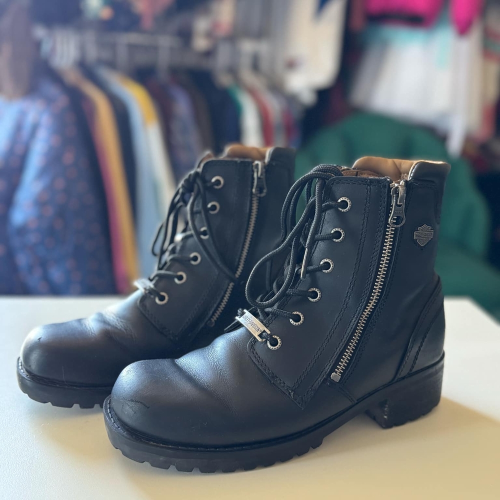Harley-Davidson Black Combat Boots